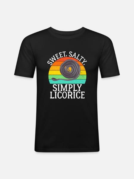 Licorice Gifts - Men's Slim Fit T-Shirt - black