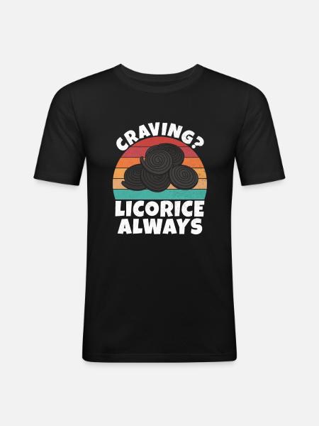 Licorice Gifts - Men's Slim Fit T-Shirt - black