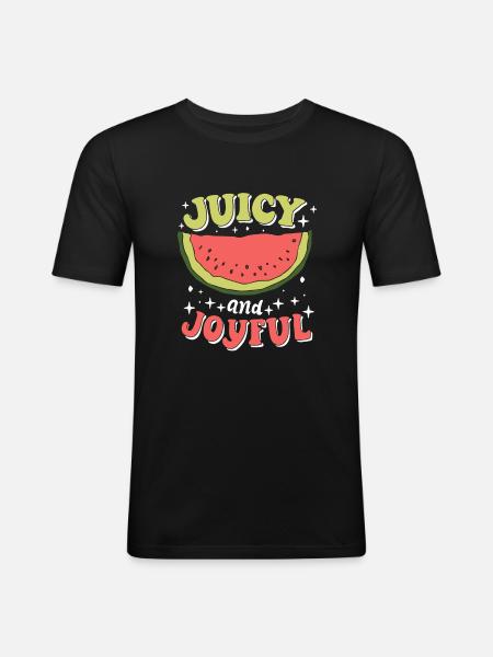 Melon Poison - Men's Slim Fit T-Shirt - black