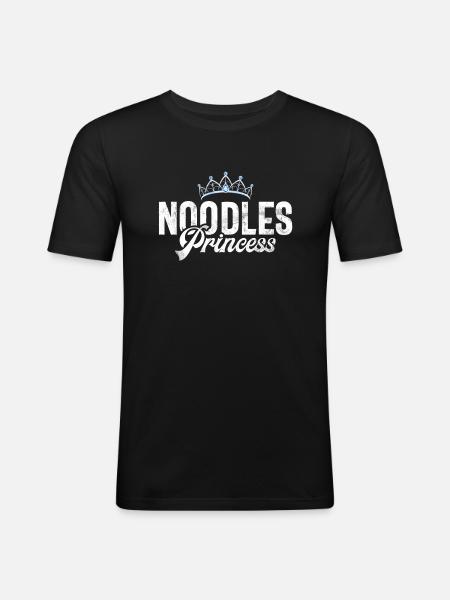 Noodle Lover Gifts - Men's Slim Fit T-Shirt - black