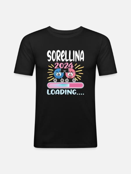 Futura Sorellina 2024 Loading - Men's Slim Fit T-Shirt - black