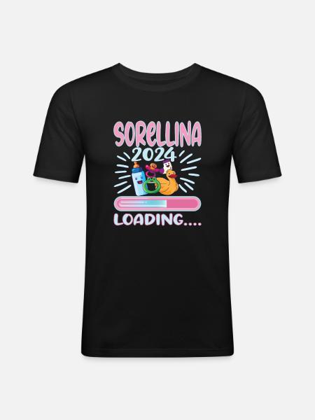 Futura Sorellina 2024 Loading - Men's Slim Fit T-Shirt - black