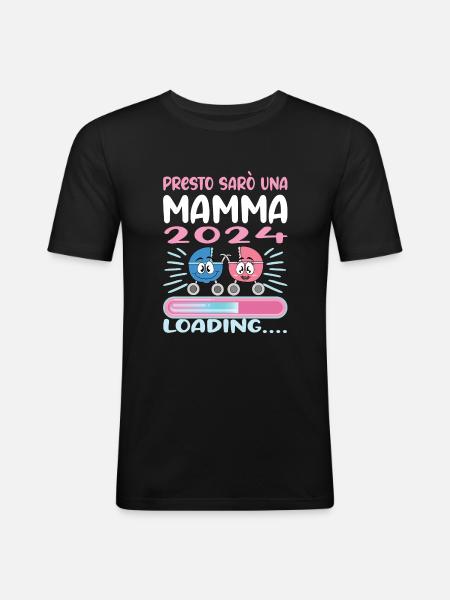 Super Mamma 2024 Loading - Men's Slim Fit T-Shirt - black