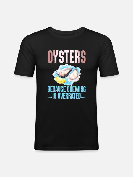 Oyster Gifts - Männer Slim Fit T-Shirt - Schwarz