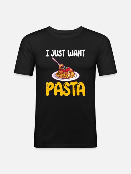 Pasta Lover Gifts - Men's Slim Fit T-Shirt - black