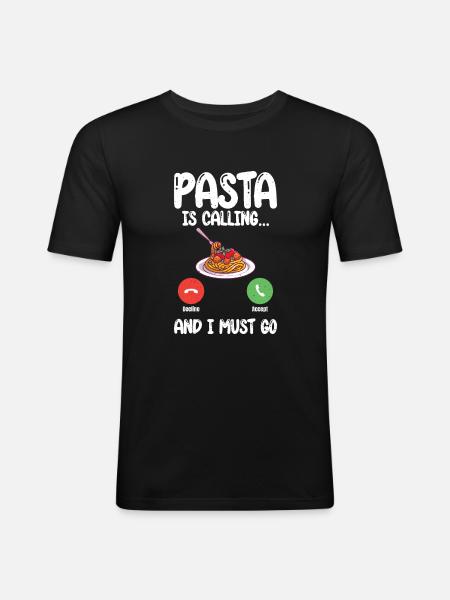 Pasta Lover Gifts - Men's Slim Fit T-Shirt - black