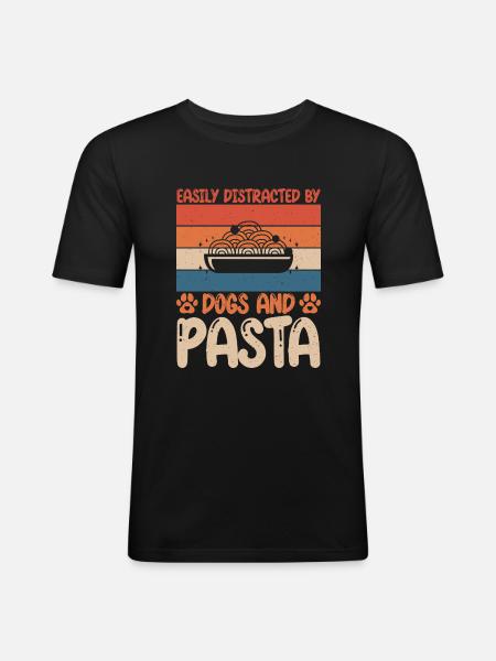 Pasta Lover Gifts - Men's Slim Fit T-Shirt - black