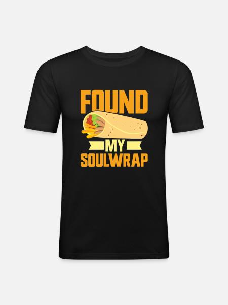 Burrito Gift - Men's Slim Fit T-Shirt - black