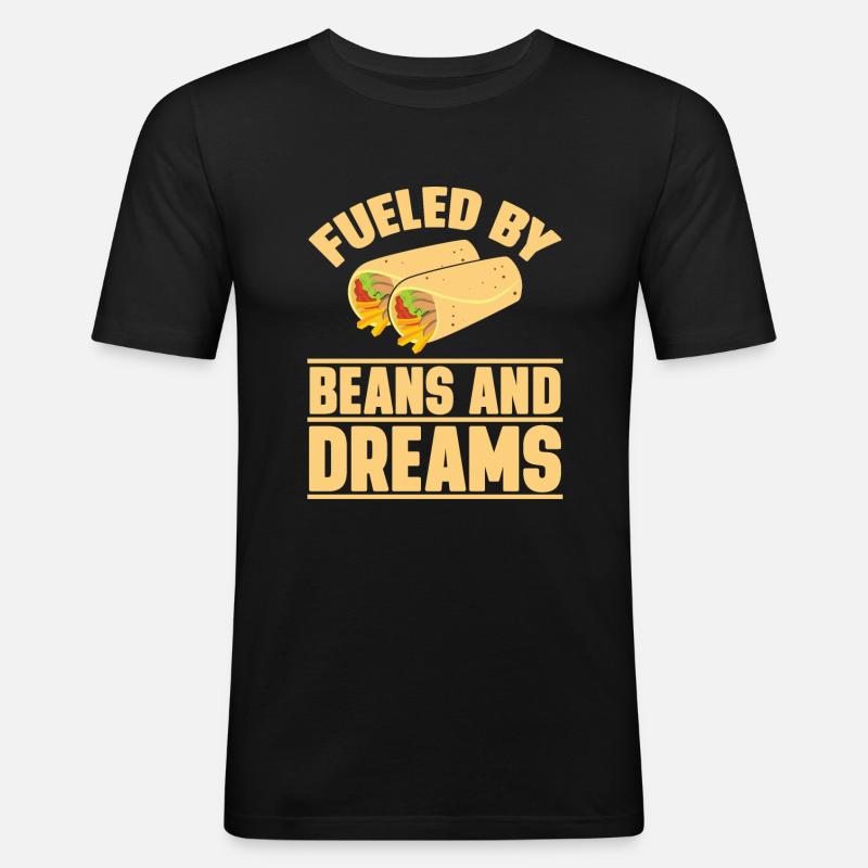 Burrito Gift - Männer Slim Fit T-Shirt - Schwarz