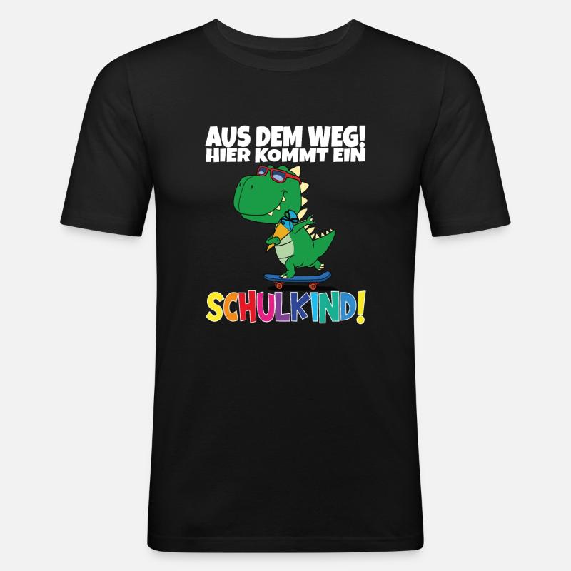 Écolier 2024 entrant à l'école - T-shirt près du corps Homme - noir