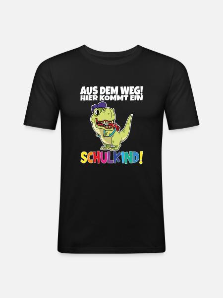 Écolier 2024 entrant à l'école - T-shirt près du corps Homme - noir