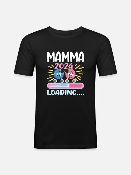 Super Mamma 2024 Loading - Men's Slim Fit T-Shirt - black