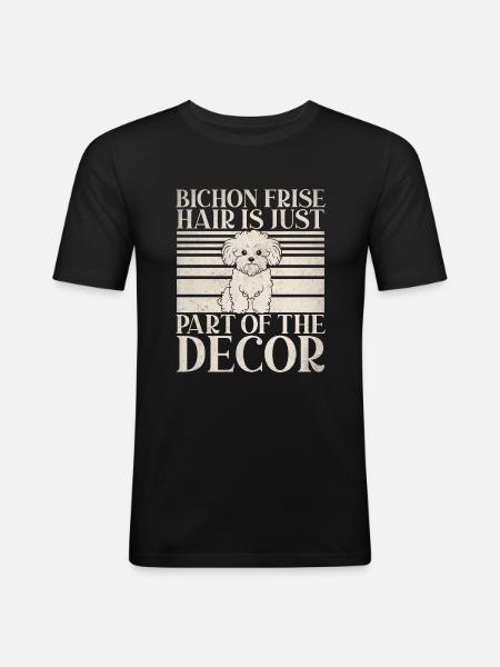 Bichon Frise Gifts - Men's Slim Fit T-Shirt - black
