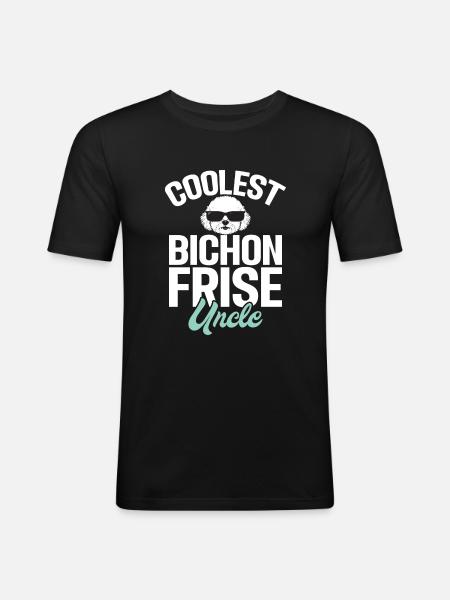 Bichon Frise Gifts - Men's Slim Fit T-Shirt - black