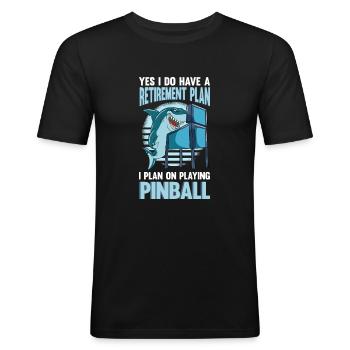 Flipper flipper - T-shirt près du corps Homme - noir - Devant - Nik (191cm)