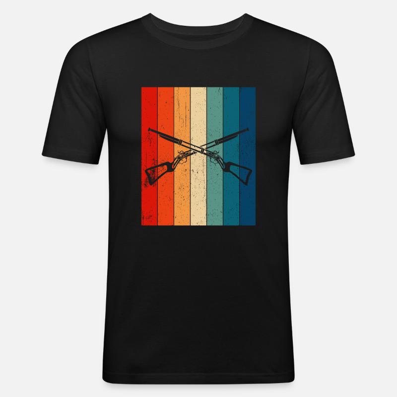 Vorderlader Muzzleloader Muzzle Loading - Men's Slim Fit T-Shirt - black