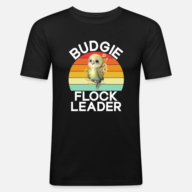 Budgie Gift - Men's Slim Fit T-Shirt - black