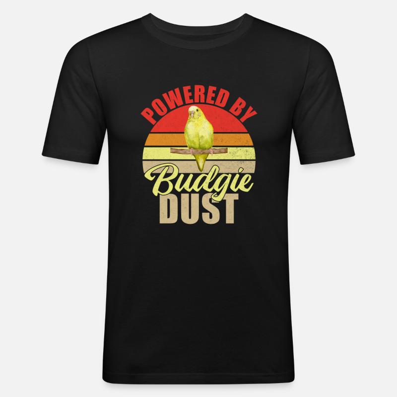 Budgie Gift - Men's Slim Fit T-Shirt - black