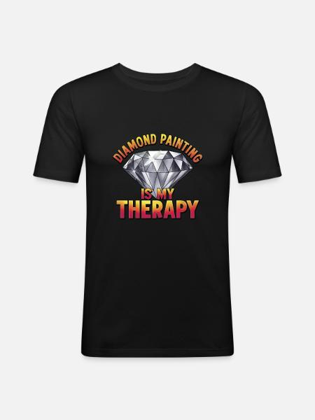 Diamond Painting Diamond Painter - Men's Slim Fit T-Shirt - black