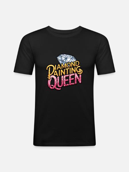 Diamond Painting Diamond Painter - Men's Slim Fit T-Shirt - black
