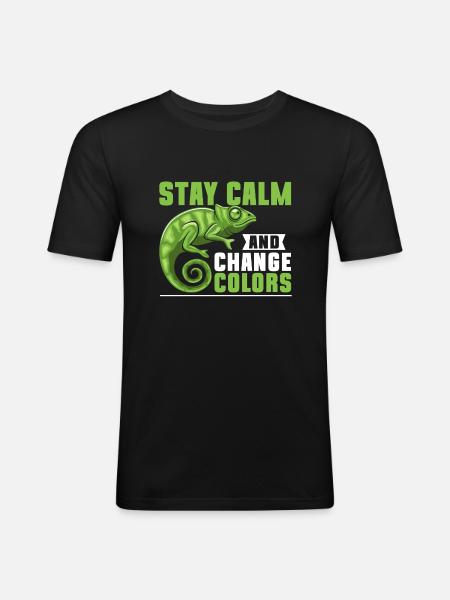 Chameleon Gifts - Men's Slim Fit T-Shirt - black