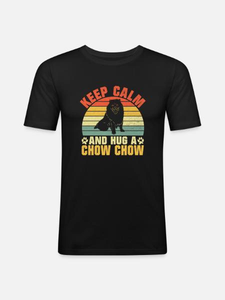 Chow Chow Gifts - Men's Slim Fit T-Shirt - black