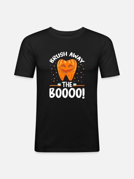Dentist Halloween Dental Assistant - Men's Slim Fit T-Shirt - black