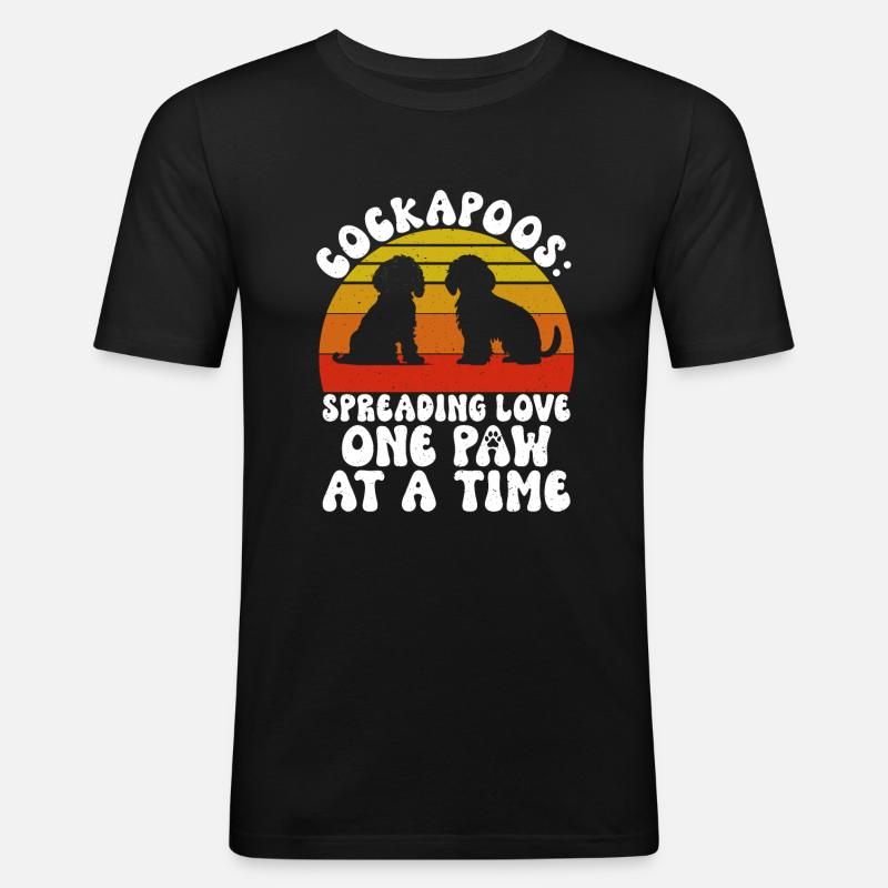Cockapoo Gifts - Männer Slim Fit T-Shirt - Schwarz