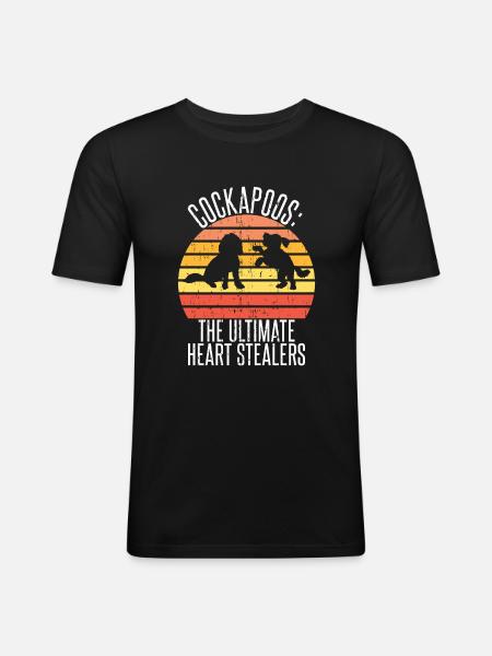 Cadeaux Cockapoo - T-shirt près du corps Homme - noir