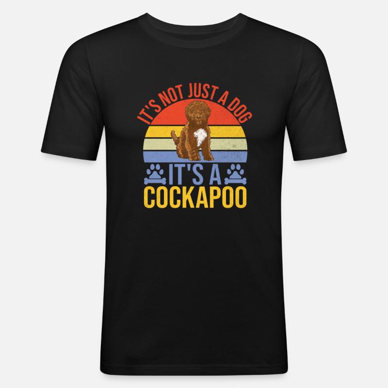 Cockapoo Gifts - Männer Slim Fit T-Shirt - Schwarz
