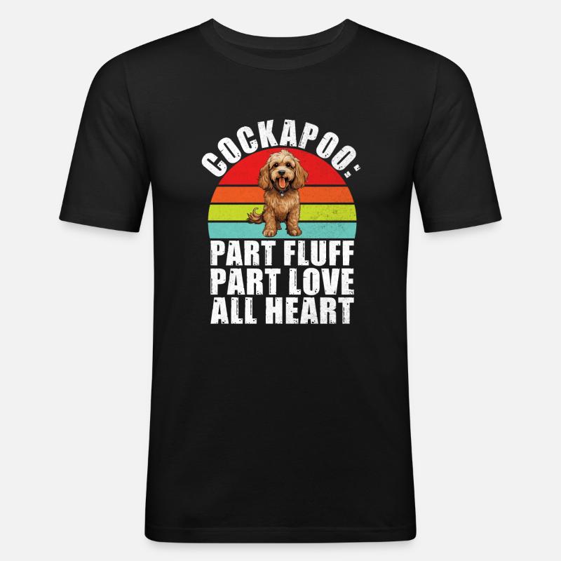 Cadeaux Cockapoo - T-shirt près du corps Homme - noir