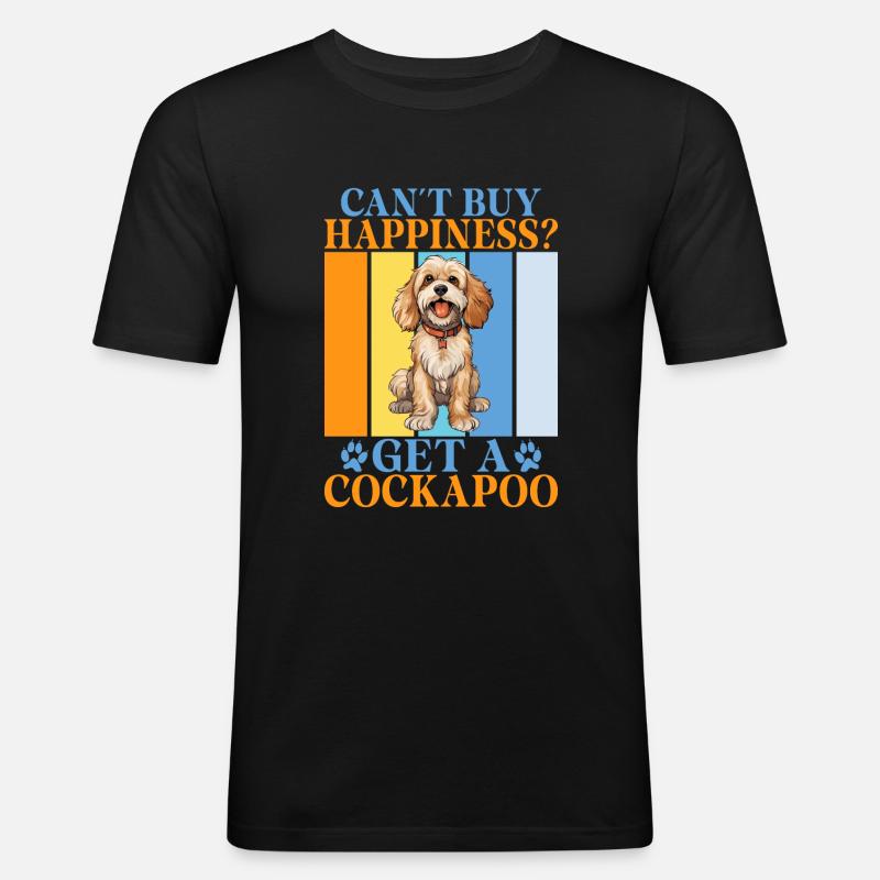 Cockapoo Gifts - Männer Slim Fit T-Shirt - Schwarz