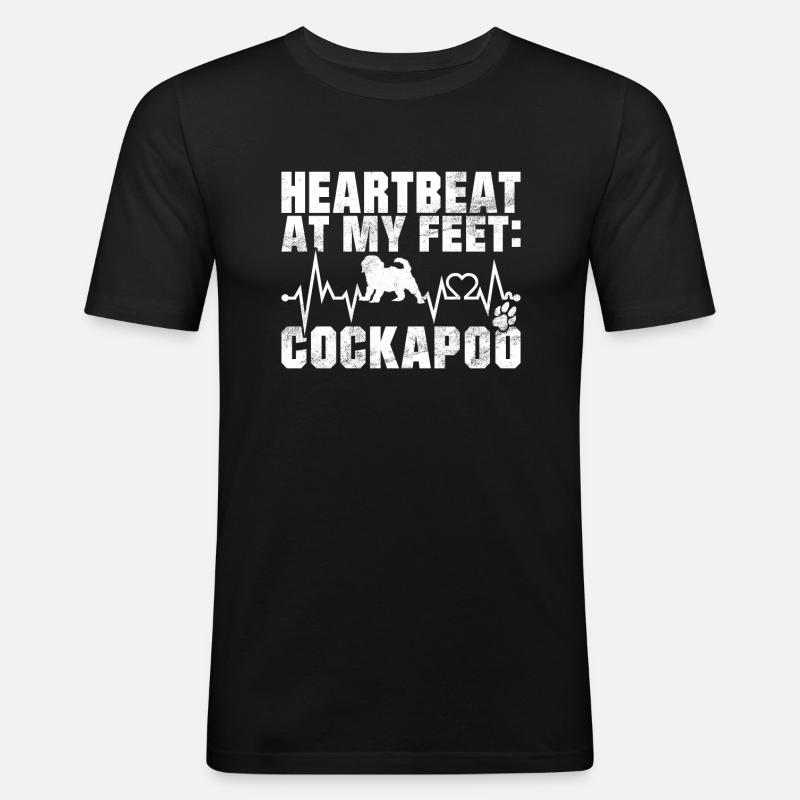 Cadeaux Cockapoo - T-shirt près du corps Homme - noir