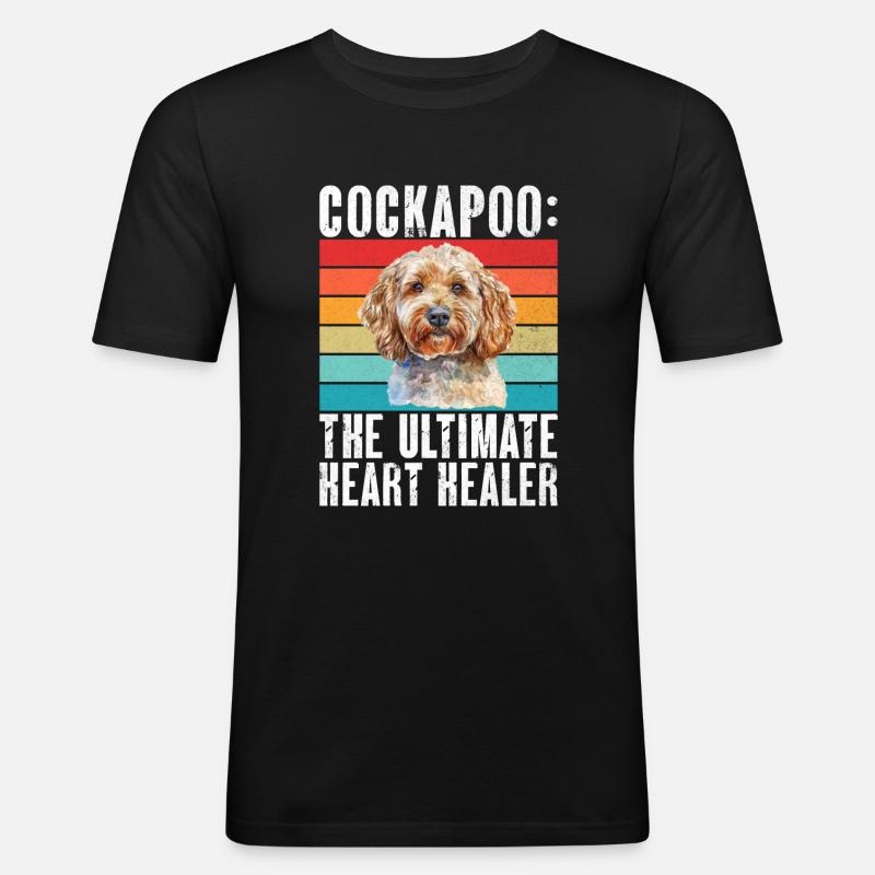 Cockapoo Gifts - Männer Slim Fit T-Shirt - Schwarz