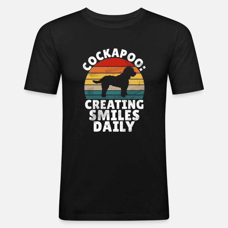 Cadeaux Cockapoo - T-shirt près du corps Homme - noir