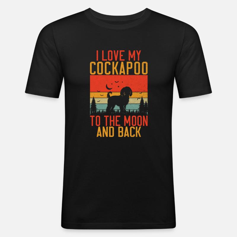 Cockapoo Gifts - Männer Slim Fit T-Shirt - Schwarz