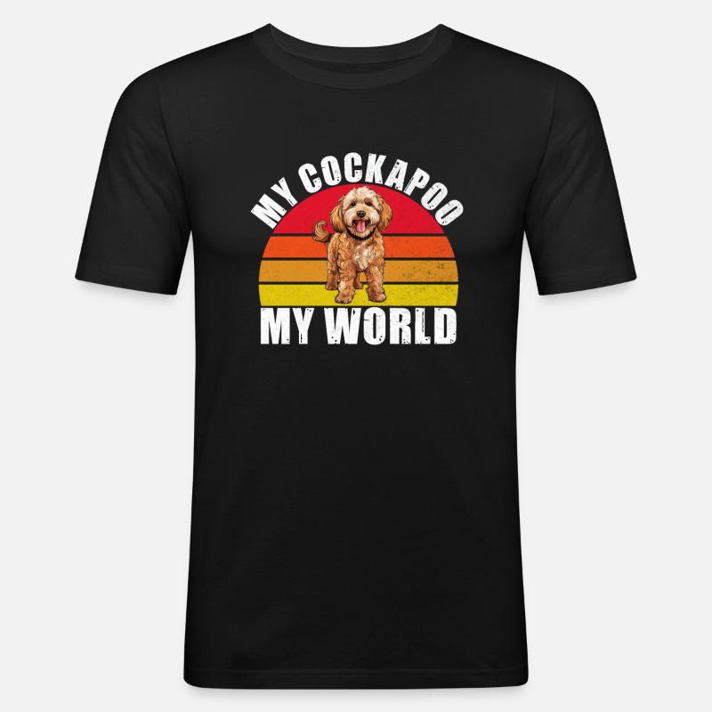 Cockapoo Gifts - Männer Slim Fit T-Shirt - Schwarz
