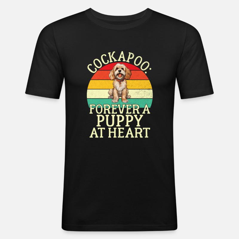 Cockapoo Gifts - Männer Slim Fit T-Shirt - Schwarz