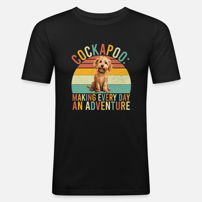 Cockapoo Gifts - Männer Slim Fit T-Shirt - Schwarz