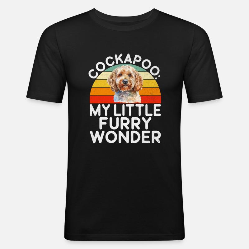 Cockapoo Gifts - Männer Slim Fit T-Shirt - Schwarz