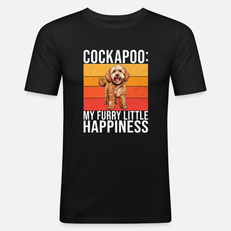 Cockapoo Gifts - Männer Slim Fit T-Shirt - Schwarz