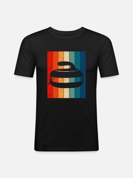Curling Sport Curling - Men's Slim Fit T-Shirt - black