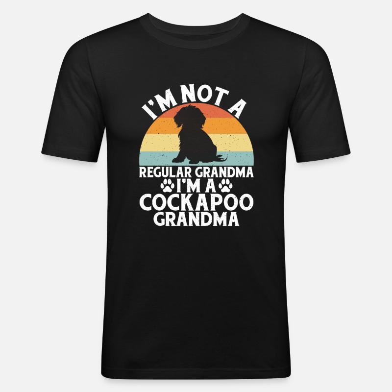 Cockapoo Gifts - Männer Slim Fit T-Shirt - Schwarz