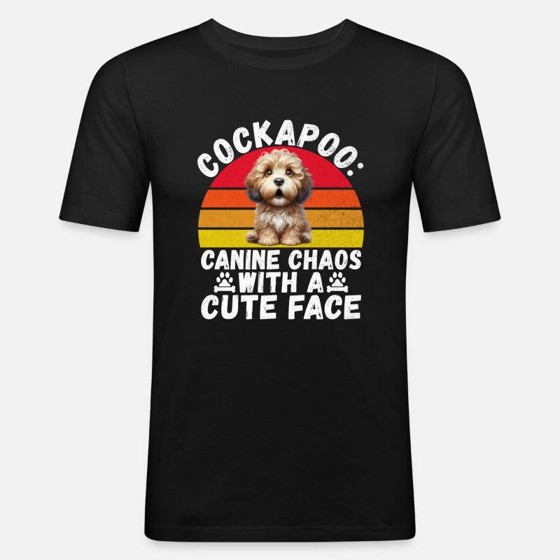 Cockapoo Gifts - Männer Slim Fit T-Shirt - Schwarz