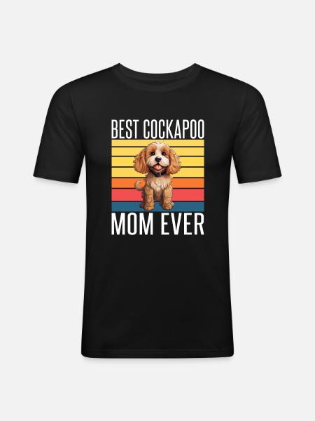 Cadeaux Cockapoo - T-shirt près du corps Homme - noir