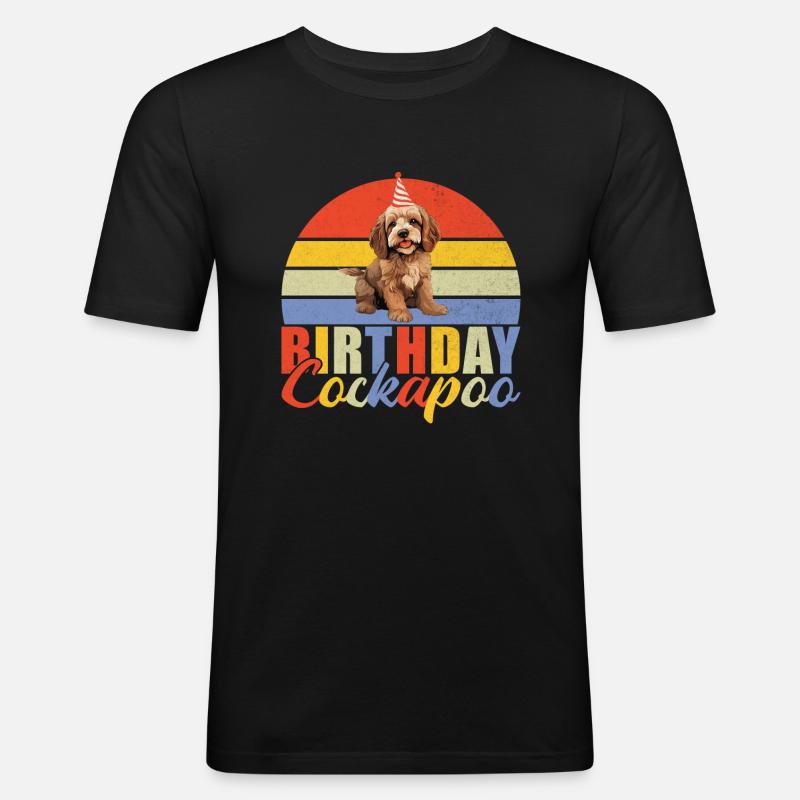 Cockapoo Gifts - Männer Slim Fit T-Shirt - Schwarz