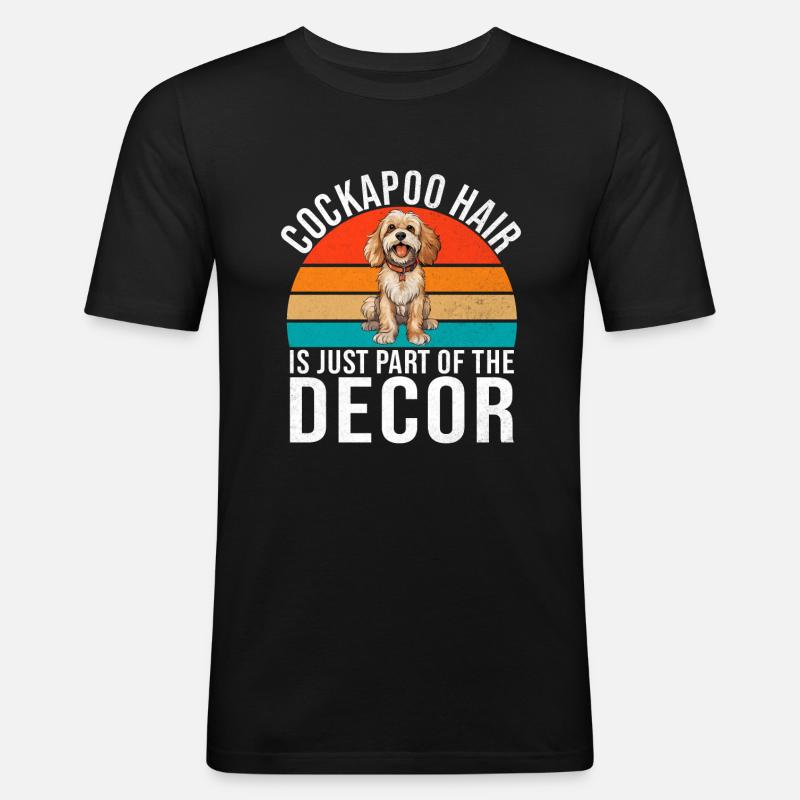 Cockapoo Gifts - Männer Slim Fit T-Shirt - Schwarz