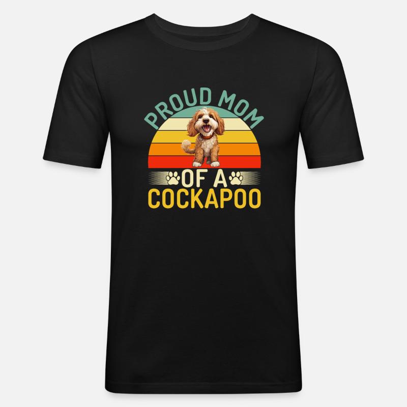 Cockapoo Gifts - Männer Slim Fit T-Shirt - Schwarz