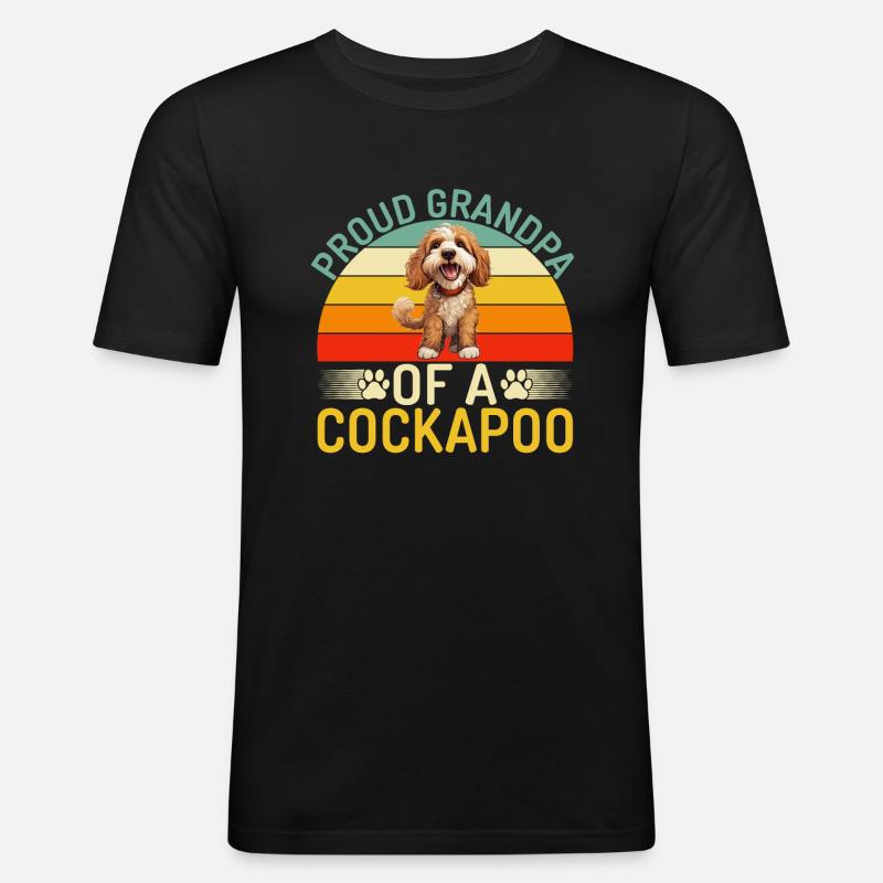 Cockapoo Gifts - Männer Slim Fit T-Shirt - Schwarz