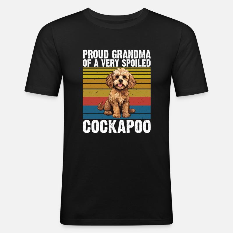 Cockapoo Gifts - Männer Slim Fit T-Shirt - Schwarz